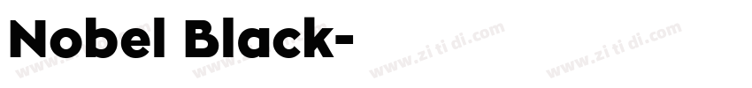Nobel Black字体转换